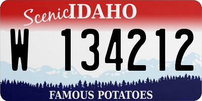 ID license plate W134212