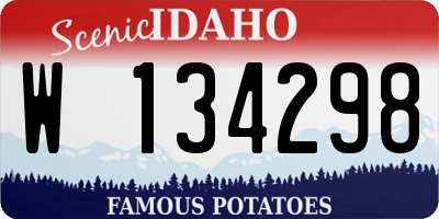 ID license plate W134298