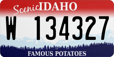 ID license plate W134327