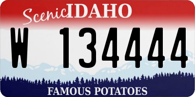 ID license plate W134444