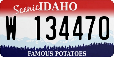 ID license plate W134470