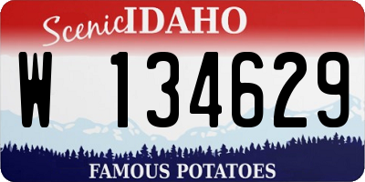 ID license plate W134629