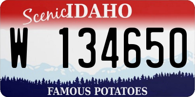 ID license plate W134650