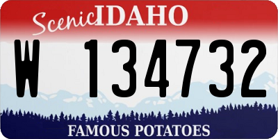 ID license plate W134732