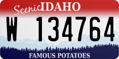 ID license plate W134764