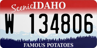 ID license plate W134806