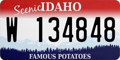 ID license plate W134848