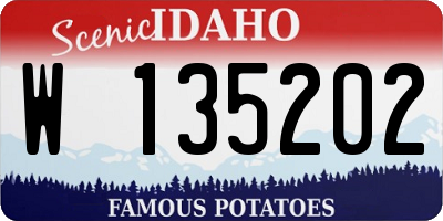 ID license plate W135202