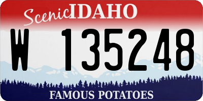 ID license plate W135248