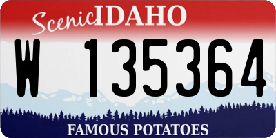 ID license plate W135364