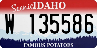 ID license plate W135586