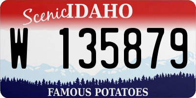 ID license plate W135879