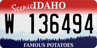 ID license plate W136494