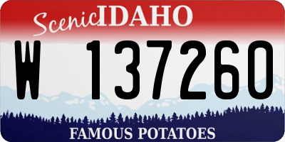 ID license plate W137260
