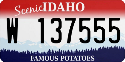 ID license plate W137555