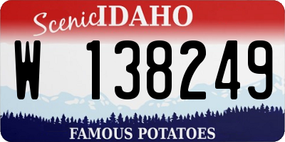 ID license plate W138249
