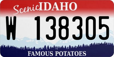 ID license plate W138305