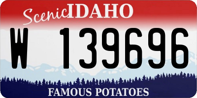 ID license plate W139696