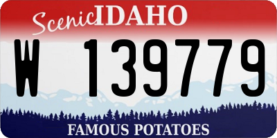 ID license plate W139779