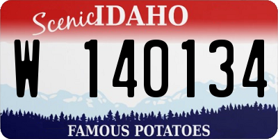 ID license plate W140134