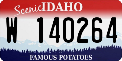 ID license plate W140264