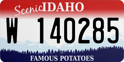 ID license plate W140285