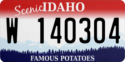 ID license plate W140304