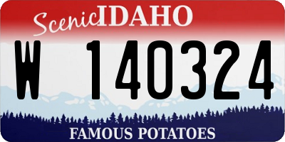 ID license plate W140324