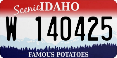 ID license plate W140425