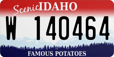 ID license plate W140464