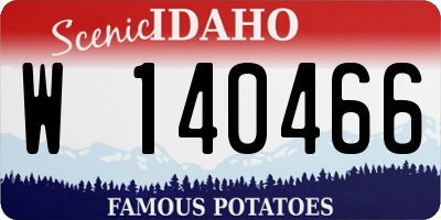 ID license plate W140466