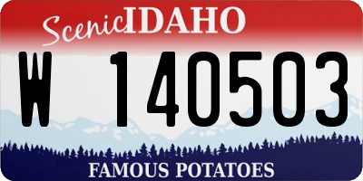 ID license plate W140503