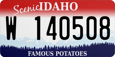 ID license plate W140508
