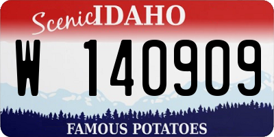 ID license plate W140909