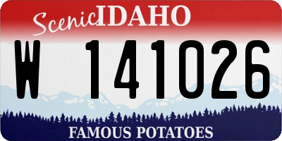 ID license plate W141026