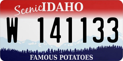 ID license plate W141133