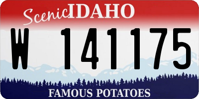 ID license plate W141175