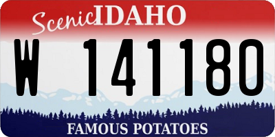 ID license plate W141180