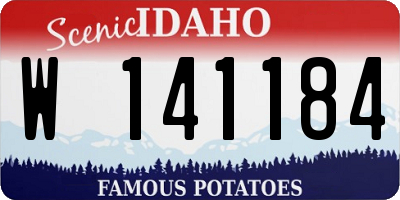 ID license plate W141184