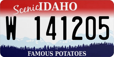 ID license plate W141205