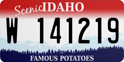 ID license plate W141219