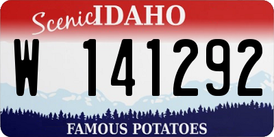 ID license plate W141292