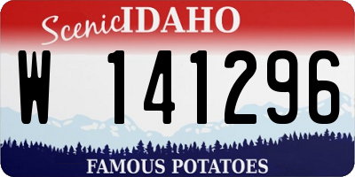 ID license plate W141296