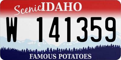 ID license plate W141359
