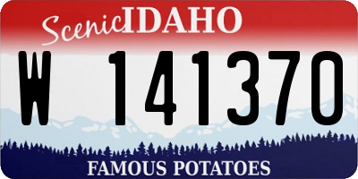 ID license plate W141370