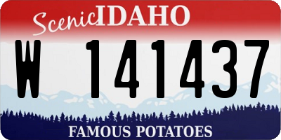 ID license plate W141437