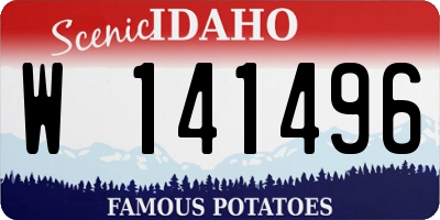 ID license plate W141496