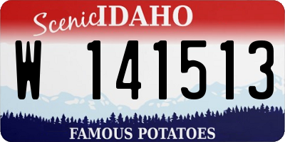 ID license plate W141513