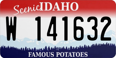 ID license plate W141632