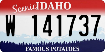 ID license plate W141737